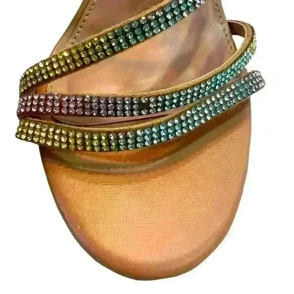 NWOB BCBGENERATION Rainbow Rhinestone Heels Size 8​ - Picture 6 of 6